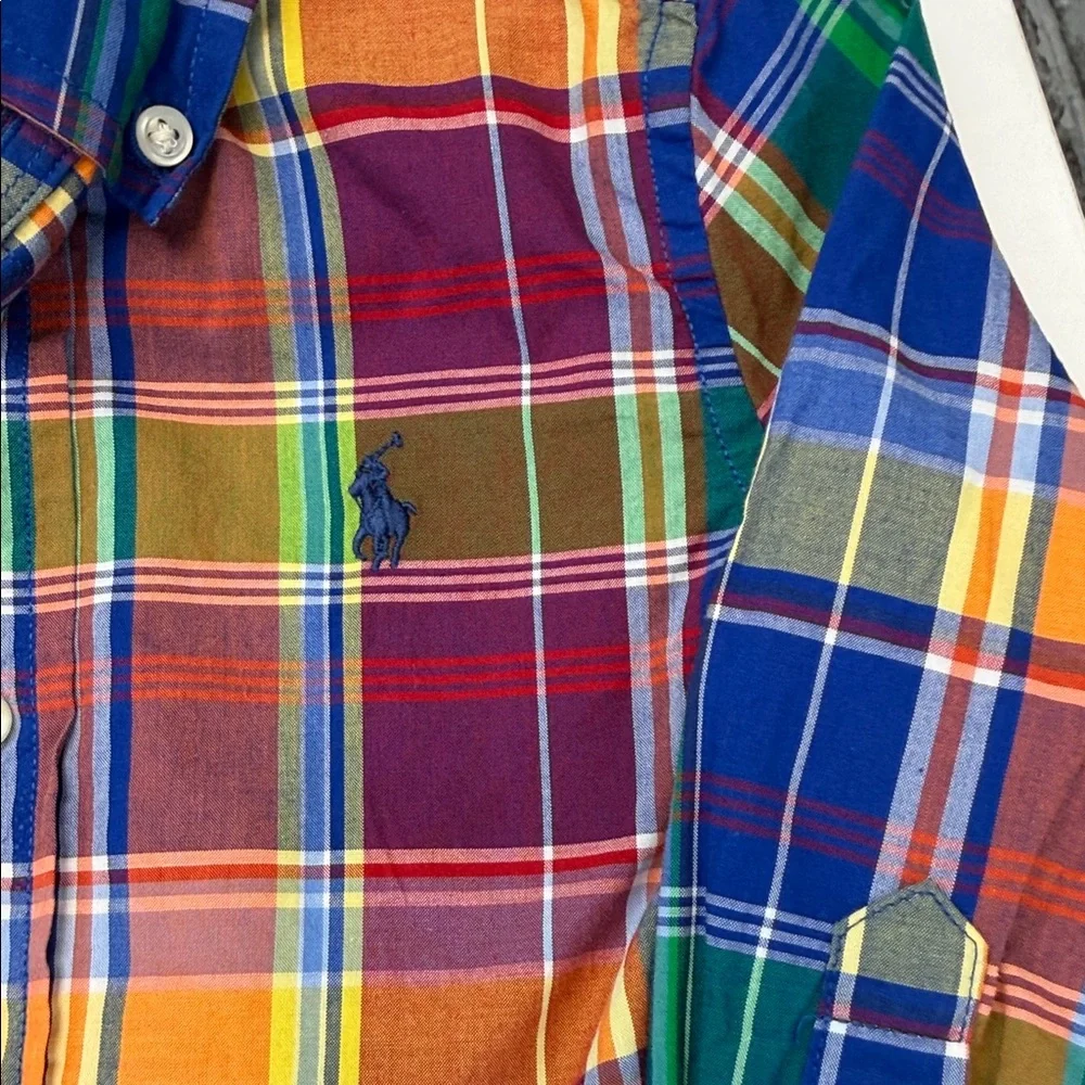Baby Boy's Ralph‎ Lauren Colorful Plaid Shirt